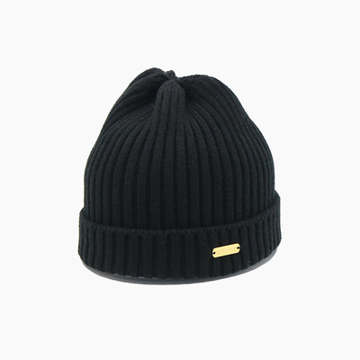 کلاه باقالی بافتنی 100% اکریلیک سفارشی کلاه بافی زمستانی بافتنی با لوگوی سفارشی با بشقاب ذهنی