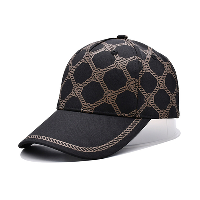 کلاه های بیسبال چاپ شده با لوگوی سفارشی با بند پارچه ای و بسته شدن فلزی با اندازه قابل تنظیم