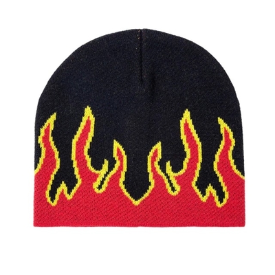 مد آتش طراحی گره بافتنی Beanie کلاه سبک برچسب شخصیت