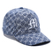 کلاه بیسبال جین پنبه ای شسته 4 عددی با لوگوی گلدوزی شده