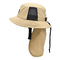 لوگوی سفارشی کلاه سطلی ماهیگیر 100% پلی استر با محافظ روسری در آفتاب