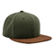 کلاه دو رنگ ارتشی سبز پشمی ملتون با لبه جیر