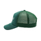 کلاه کامیونی با لبه منحنی سبز 5 پانل کلاه مشبک فوم با لوگوی حروف دوزی