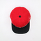 کلاه پشتی پنبه‌ای قرمز تخت با لوگوی گلدوزی شده