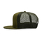 کامو 6 پنل لبه مسطح کلاه مشبک لوگوی سفارشی ارتشی کلاه کامیون دار لبه تخت سبز