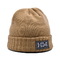 کلاه پشمی رنگ ثابت پاییزی و زمستانی کلاه حبوباتی با لوگوی سفارشی سرد، مد روز و گرم