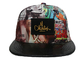ACE گرافیتی الگوی اپلیکال تخت براق Snapback کلاه برای زنان 5 پانل