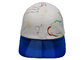 چاپ کارتونی White PU Sports Dad Hats و لبه شفاف قابل تنظیم برای یونیکس