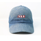 طراحی سفارشی کلاه های بیس بال جین / 6 پنل شسته شده کلاه پدر ساده