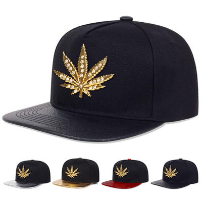 جدید بزرگسالان 6 پانل کلاه Snapback سفارشی دو تن فلت لبه کلاه Snapback