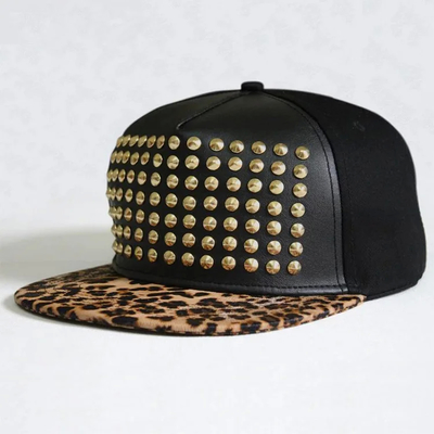 تاج پایین 5 پانل Snapback Cap پارچه نایلون با بند 2 چشم
