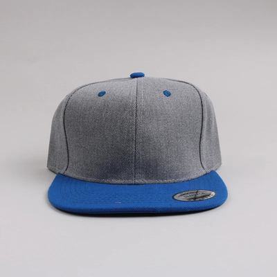 جدید بزرگسالان 6 پانل کلاه Snapback سفارشی دو تن فلت لبه کلاه Snapback
