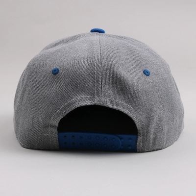 جدید بزرگسالان 6 پانل کلاه Snapback سفارشی دو تن فلت لبه کلاه Snapback