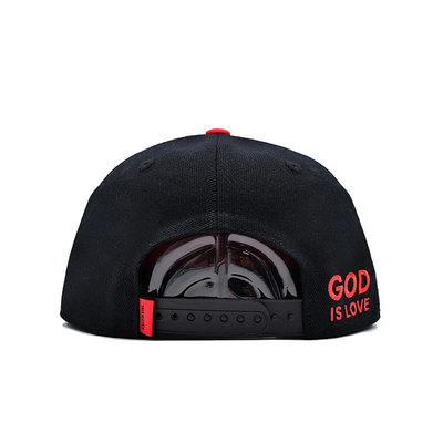 کلاه Snapback در اندازه های قابل تنظیم با لوگو تزئینی سه بعدی و چاپ نوار داخلی برچسب بافت