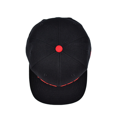 کلاه Snapback در اندازه های قابل تنظیم با لوگو تزئینی سه بعدی و چاپ نوار داخلی برچسب بافت