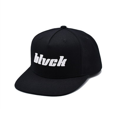کلاه های رومیزی سفارشی با لبه مسطح یونیسکس Snapback با لوگو بروکاری
