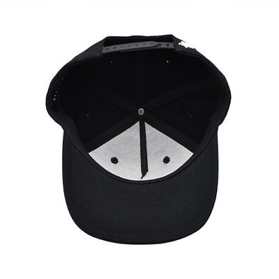 کلاه های رومیزی سفارشی با لبه مسطح یونیسکس Snapback با لوگو بروکاری