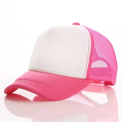 کلاه ماشینی فوم سفارشی با تاج پروفایل Unisex 5 Panel Mesh