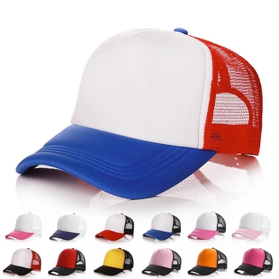 کلاه ماشینی فوم سفارشی با تاج پروفایل Unisex 5 Panel Mesh