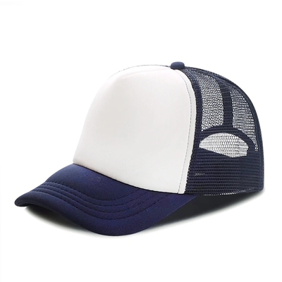 کلاه ماشینی فوم سفارشی با تاج پروفایل Unisex 5 Panel Mesh