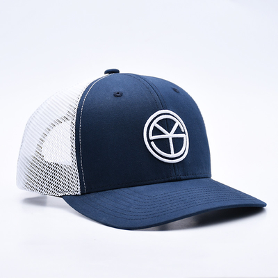 BSCI Oem لوگو سفارشی بروکرده شده Richardson Trucker Hat Mesh Snap Back Gorras 6 پانل کلاه کامیون