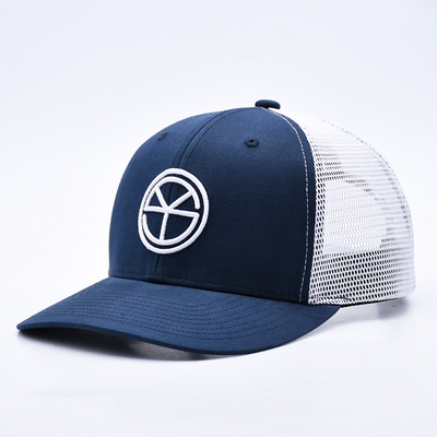 BSCI Oem لوگو سفارشی بروکرده شده Richardson Trucker Hat Mesh Snap Back Gorras 6 پانل کلاه کامیون