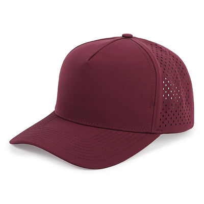 عمده فروشی 5 پانل کلاه بیسبال آبی ليزر برش سوراخ سفارشی Gorras گلف کلاه ورزشی پلی استر ضد آب
