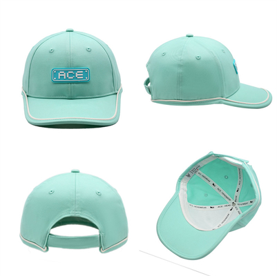 OEM Custom Ace Rubber Patch Pvc Logo بیسبال کلاه 6 پانل کلاه های ورزشی