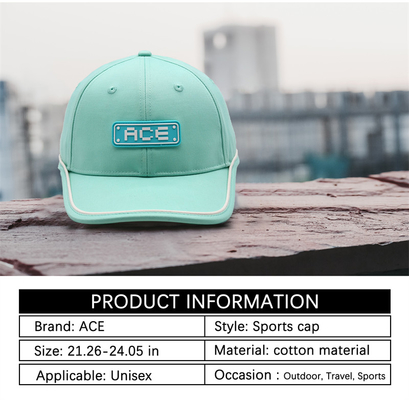 OEM Custom Ace Rubber Patch Pvc Logo بیسبال کلاه 6 پانل کلاه های ورزشی