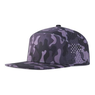 کلاه Snapback سفارشی عملکرد تنظیم شده لیزر برش سوراخ سوراخ Snapback کلاه