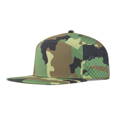 کلاه Snapback سفارشی عملکرد تنظیم شده لیزر برش سوراخ سوراخ Snapback کلاه