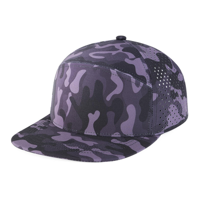 کلاه Snapback سفارشی عملکرد تنظیم شده لیزر برش سوراخ سوراخ Snapback کلاه