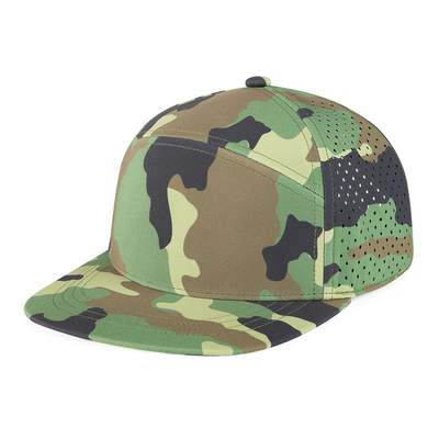 کلاه Snapback سفارشی عملکرد تنظیم شده لیزر برش سوراخ سوراخ Snapback کلاه