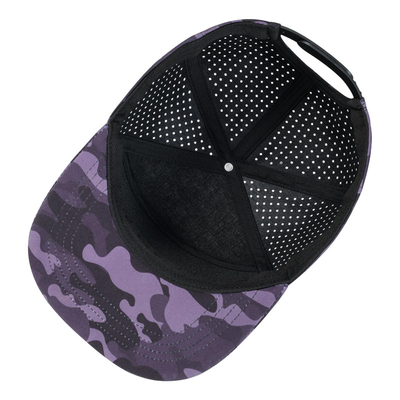 کلاه Snapback سفارشی عملکرد تنظیم شده لیزر برش سوراخ سوراخ Snapback کلاه