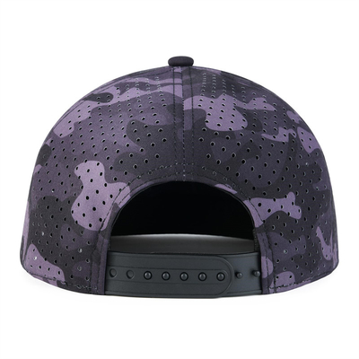 کلاه Snapback سفارشی عملکرد تنظیم شده لیزر برش سوراخ سوراخ Snapback کلاه
