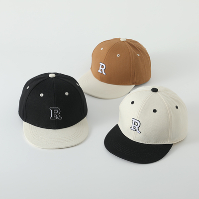 کیفیت بالا بچه ها پنبه فلت لبه کلاه ورزشی خط کاشی کودک در فضای باز کلاه Snapback