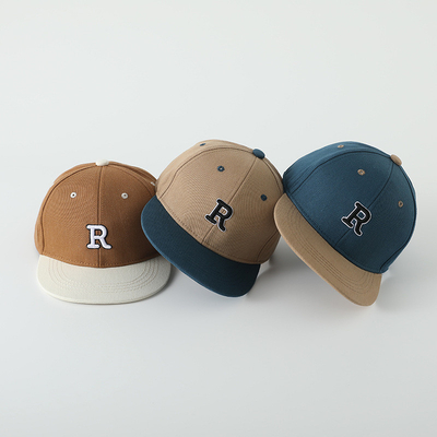کیفیت بالا بچه ها پنبه فلت لبه کلاه ورزشی خط کاشی کودک در فضای باز کلاه Snapback