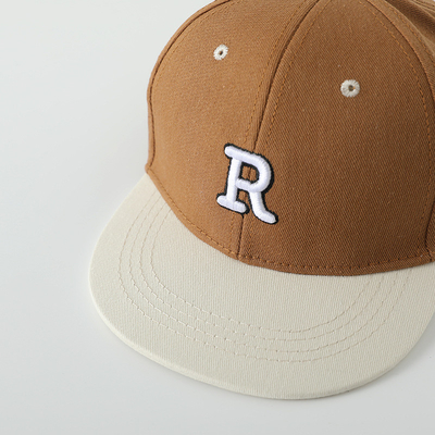 کیفیت بالا بچه ها پنبه فلت لبه کلاه ورزشی خط کاشی کودک در فضای باز کلاه Snapback