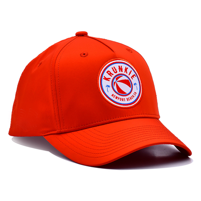 OEM طراحی سفارشی خود را لاستیک Pvc لوگو 5 پانل مردان زنان در حال اجرا ورزش Gorras کلاه نایلون قرمز کلاه بیس بال گلف