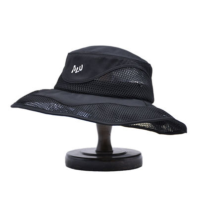 کلاه آفتابگیر حصیری چاپ شده و گلدوزی شده با کیفیت بالا، کلاه غواصی لبه بزرگ، کلاه ماهیگیری