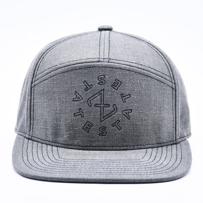 سفارشی 7 پانل کلاه Snapback کلاه بروکاری ساختاری Gorras لبه صاف کلاه Snap Back
