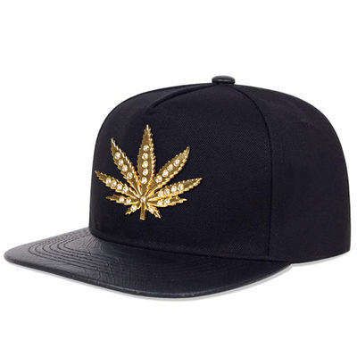 جدید بزرگسالان 6 پانل کلاه Snapback سفارشی دو تن فلت لبه کلاه Snapback