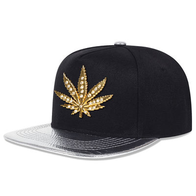 جدید بزرگسالان 6 پانل کلاه Snapback سفارشی دو تن فلت لبه کلاه Snapback