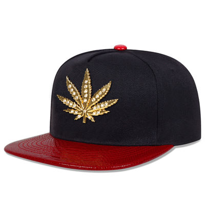 جدید بزرگسالان 6 پانل کلاه Snapback سفارشی دو تن فلت لبه کلاه Snapback