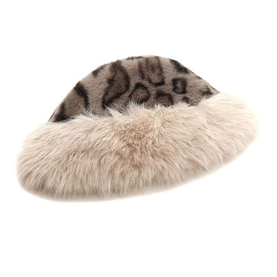 Winter Bucket Hat Women's Fashion Panama Warm Hats Female Vintage Faux Fur Fisherman Cap Hats For Women