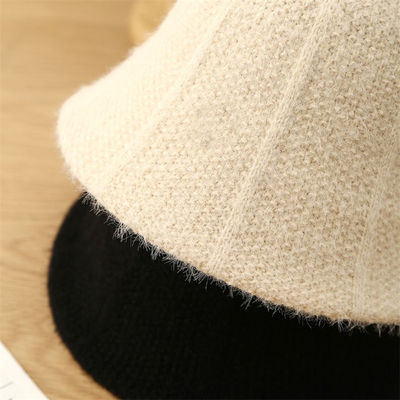 Fashion Autumn Winter Bucket Hat Knit Windproof Fisherman Hats Casual Cold Proof Panama Cap for Women