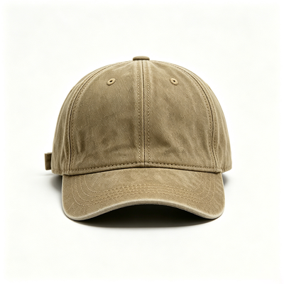 Sports Dad Hat with 100% Cotton Inner Tape Adjustable Metal Clasp Buckle and 6 Panel Design