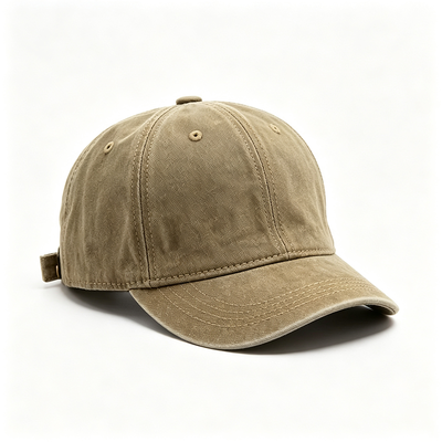Sports Dad Hat with 100% Cotton Inner Tape Adjustable Metal Clasp Buckle and 6 Panel Design