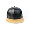 کلاه های سه بعدی گلدوزی PU Flat Brim Snapback Hats / Hip Hop Fluorescent Cap