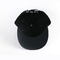 آرم پلاستیکی گلدوزی گلدوزی سه بعدی مشکی پلاستیکی Black Flat Brim Snapback Hats